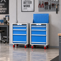 Chariot à outils mobile en acier multi-tiroirs avec poignée ergonomique, OEM ODM, pour garage, atelier, réparation automobile, chariot à outils roulant
