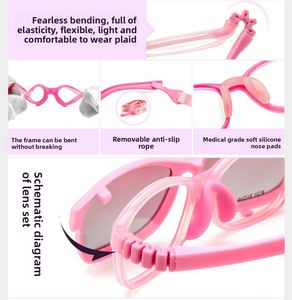 Anteojos personalizados para niños, montura de gafas de goma desmontable para niños, piezas de repuesto extraíbles, gafas de moda francesas Arkema - Product Image 5