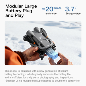 โดรน Optical Flow GT50 ระดับมืออาชีพ พร้อมกล้องคู่ GPS 5G Wifi FPV ระบบหลบหลีกสิ่งกีดขวาง หน้าจอ HD บังคับวิทยุ โดรนพับได้แบบไร้แปรงถ่าน - Product Image 6