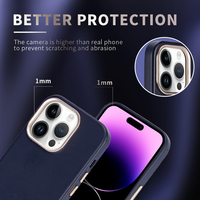 Etuis de téléphone portable en cuir de PU de qualité supérieure avec logo personnalisé pour iPhone 15 14 Pro Max Coque de mode de luxe haut de gamme
