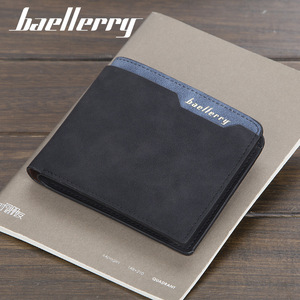 Baellerry <b>Men's</b> Slim <b>Wallet</b> Pu Leather Multiple Card Slots Casual Everyday Use - Product Image 3