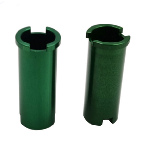 Mecanizado CNC Personalizado de Alta Precisión |   Eje hueco de aluminio anodizado verde, piezas mecánicas de pasador personalizadas OEM - Product Image 2
