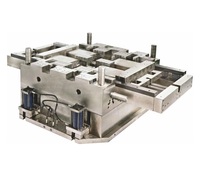 Plateforme de palette en plastique, surface supérieure et inférieure, avec neuf rails de 9 pieds, double face, empilable, rangable, avec nervures renforcées, pour outillage