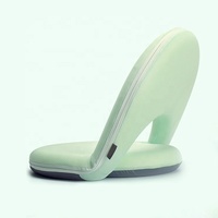 Chaise de sol en mousse matelassée simple moderne pour le camping, couverture en lin ronde pliée, chaise d'allaitement polyvalente portable