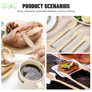 Trướ<span class=keywords><strong>c</strong></span> khi <span class=keywords><strong>c</strong></span>án dùng một lần tre dao kéo thiết lập phân hủy sinh họ<span class=keywords><strong>c</strong></span> compostable đồ dùng cho Đảng/Tiệ<span class=keywords><strong>c</strong></span> ngã ba/Muỗng/Dao/Khăn ăn - Product Image 5