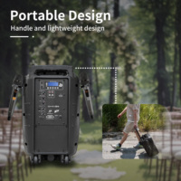 [Stock CN] Système de sonorisation professionnel Accuracy Pro Audio PMLT10ABH, enceintes portables, alimentées par batterie, enceinte Bluetooth sur chariot
