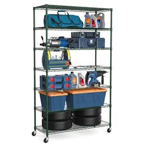 Customized Size Nsf Approval Adjustable Epoxy Storage Shelf Wire Shelving Unit