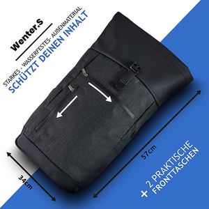 2023 Large Capacity Travel Roll Top Hiking Daypacks RPET <b>Rolling</b> <b>Bag</b> With Laptop Compartment - Product Image 5