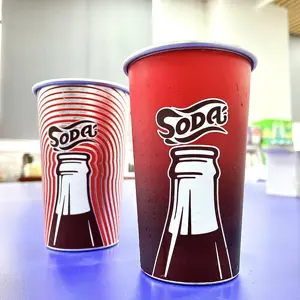 Tasse en aluminium réutilisable à changement de couleur de température de stade cola personnalisé de couleur avec logo