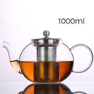 Tetera de Vidrio de 1000 ml con Infusor Extraíble de Acero Inoxidable y 4 Vasos Pequeños de Vidrio de Doble Pared de 80 ml, Éxito de Ventas <span class=keywords><strong>en</strong></span> el Mercado Estadounidense - Product Image 2