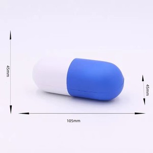 Hot Selling Wholesale Custom Pu Foam Capsule Shape Soft Pill Ball Promotion Gift Squeezable Stress Relief Toy - Product Image 4