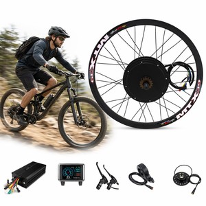 Kit de conversion de vélo <span class=keywords><strong>électrique</strong></span> 72V 3000W avec <span class=keywords><strong>moteur</strong></span> à moyeu sans balais et contrôleur, transmission arrière, ensemble complet - Product Image 1