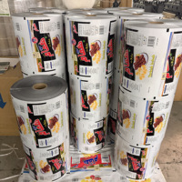 Rouleau de film plastique de qualité alimentaire à impression personnalisée thermoscellage Emballage de croustilles à collation laminées en PE optimal pour le stockage des emballages