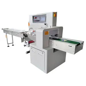 Factory price Horizontal Small Pillow Bag Packaging Machine For Bread Cake Flow Packing Snacks Food Bagging 2024 hot sell