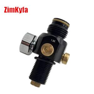 Régulateur de pression pour bouteille de CO2 Zimakyfa en alliage d'aluminium, filetage M18*1.5, entrée 3000 PSI, sortie 800 PSI, modèle noir - Product Image 1