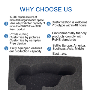 Confortable và linh hoạt Polyurethane bọt khối cắt vật liệu bảo vệ bao bì bọt dụng cụ hộp chèn miếng bọt biển bảo vệ - Product Image 4