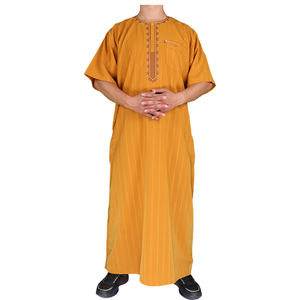 Vente directe d'usine de thobe <span class=keywords><strong>pour</strong></span> hommes de style marocain de haute qualité <span class=keywords><strong>pour</strong></span> la prière - Product Image 1