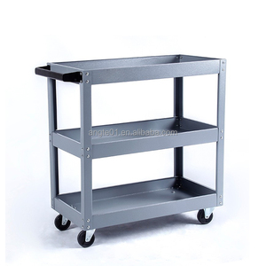 Precio más barato <span class=keywords><strong>3</strong></span> capas carros de mano reparación de automóviles espesar Metal caja de herramientas de acero banco de trabajo móvil carro de herramientas con ruedas - Product Image 5