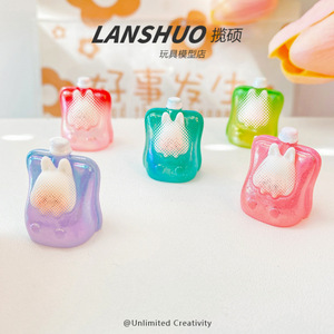 จี้เรซิ่นรูปกระต่าย 3 มิติ Lanshuo ชุดเครื่องประดับจิ๋ว DIY ของตกแต่งโต๊ะทำงาน อุปกรณ์เสริมโทรศัพท์มือถือ - Product Image 2