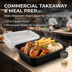 Disposable Lunch Single Compartment, Plastic Takeaway Box, Restaurant Use, Food Grade PP Material - Product Image 3