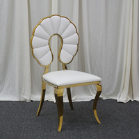 Chaises de mariage modernes en acier inoxydable en promotion pour la location événementielle et la restauration, idéales pour les banquets et les fêtes, chaise d'hôtel