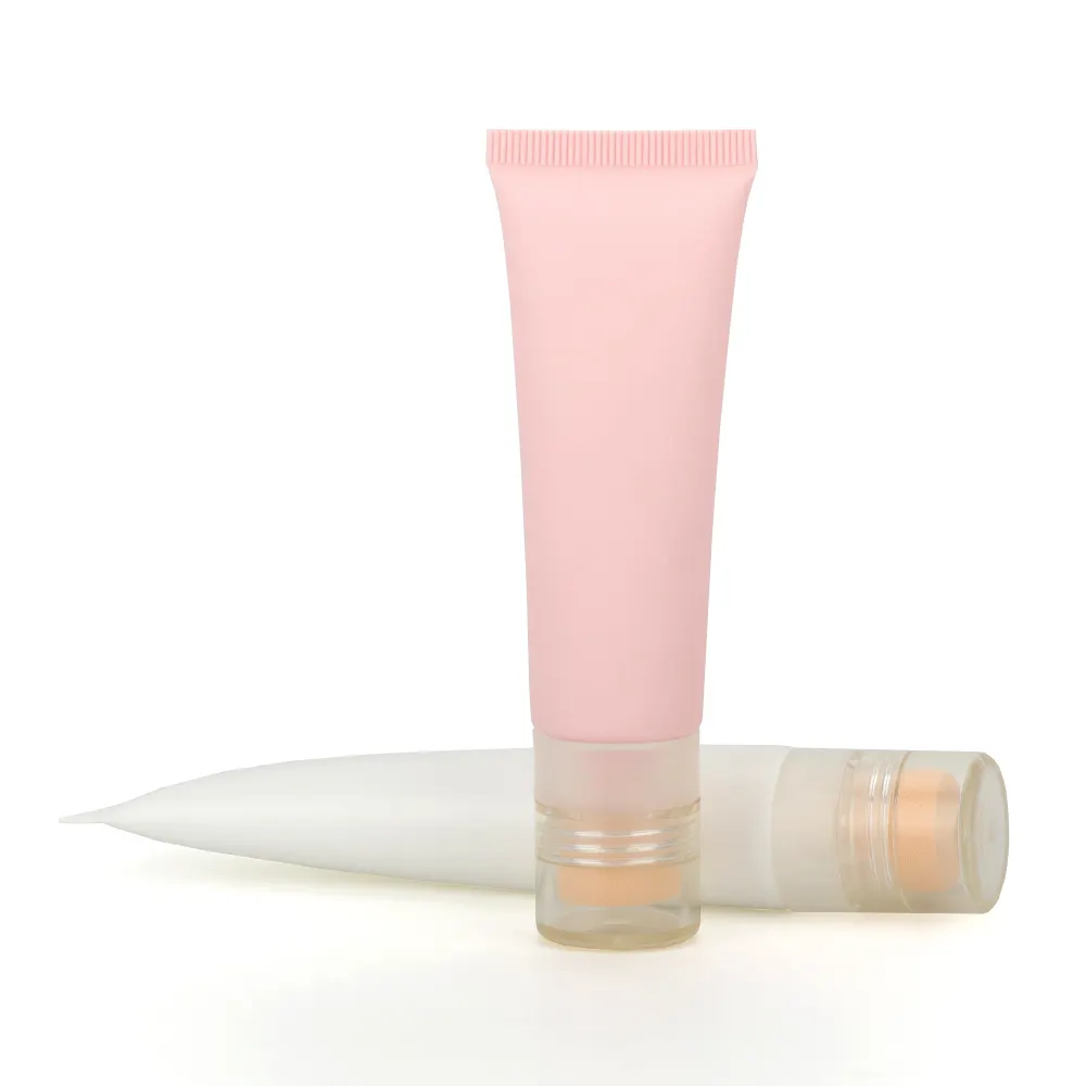 Tube cosmétique en plastique sur mesure D35mm emballage de tube en plastique avec applicateur éponge