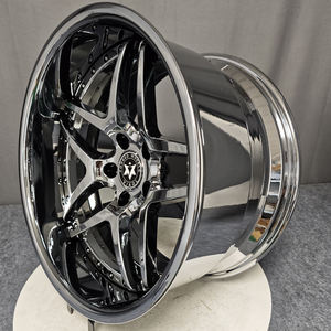 Viaol Chrome 2 pièces jantes forgées jantes en alliage 5x120 4x100 5x108 6x139.7 5*114.3 pour X8 C7 C8 M2 M3 <span class=keywords><strong>Mustang</strong></span> F12 GTR Camaro - Product Image 2