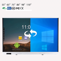 Tableau interactif intelligent Taiyun Factory en gros, Android, ultra 4K HD, 65, 75, 86 pouces, pour l'enseignement et les réunions