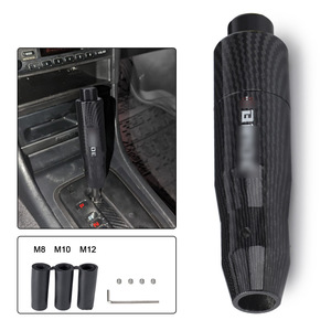 Car Gear <b>Shift</b> <b>Knob</b> Carbon Fiber Ergonomic Design Automatic Transmission Universal Fit - Product Image 4