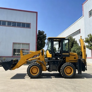 Exportación de comercio exterior a Francia: máquina excavadora y cargadora todo en uno con tracción en las cuatro ruedas, con dos retroexcavadoras para uso municipal. - Product Image 1
