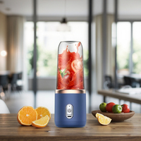 Machine à Jus Portable Multifonctionnelle Rechargeable, Mixeur Transfrontalier, Petit Gobelet Mixeur Transparent pour Étudiants et Ménages