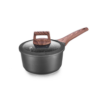 Ensemble de casseroles et poêles antiadhésives en marbre avec couvercle en silicone DSFOM 8522 vente directe d'usine