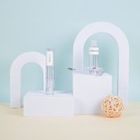 Flacon vide pour gloss à lèvres, fin et rond, en plastique transparent, à prix raisonnable