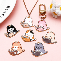 Nouvelle arrivée pendentifs en métal accessoires clés bricolage dessin animé émail pendentif breloques