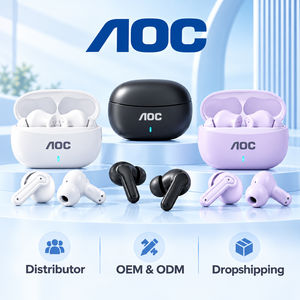 Auricolari True Wireless AOC con cancellazione del rumore ANC, audio stereo HiFi, cuffie in-ear per musica, chiamate, lavoro e uso quotidiano - Product Image 6