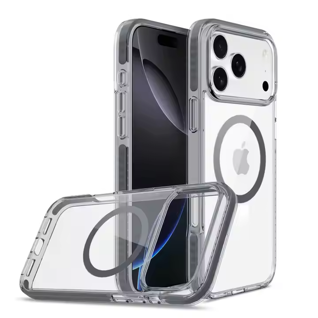 For iPhone 17 Series Anti Yellow for iPhone 16 Case New Four Corner Built in TPE Anti-Drop Strip Clear PC TPU Material PhoneCase