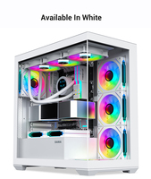 Gabinete de PC OEM SV01 ATX MATX ITX, Caja de PC para Juegos con Ventilador, Cristal Templado, Color Negro, Boitier, Gabinete, Caja de PC