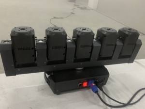 Led quét di chuyển ánh sáng đầu 5eye RGB Laser + trắng ấm LED di chuyển đầu chùm giai đoạn Laser Disco DJ ánh sáng 5*40 Wát Đảng Disco bar - Product Image 4