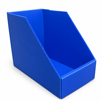 Bac de préparation frontal en plastique ondulé pliable, taille personnalisée, pour le stockage de quincaillerie et la préparation de commandes en comptoir commercial