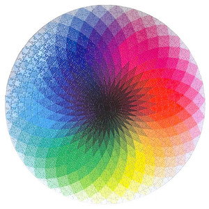 <span class=keywords><strong>Pezzi</strong></span> 1000 da colorare circolari personalizzati <span class=keywords><strong>Puzzle</strong></span> di forma rotonda per adulti - Product Image 1