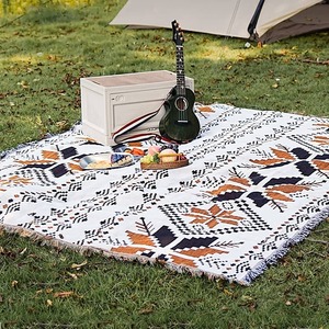 Bohemian Thickened Moisture-Proof <b>Picnic</b> <b>Blanket</b> Foldable Inflatable Outdoor Camping Mat Travel-friendly Floor Tent - Product Image 1
