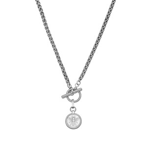 Collar con Colgante de Zirconia, Resistente al Agua, Chapado <span class=keywords><strong>en</strong></span> Oro, Cadena de Acero Inoxidable con Patrón de Abeja, Joyería Moderna <span class=keywords><strong>para</strong></span> Parejas, Unisex - Product Image 5