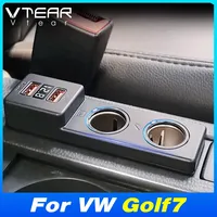 Stasiun Pengisian Daya Mobil Vtear Dual 12V Hub Pemantik Rokok Aksesoris Interior Mobil Untuk Volkswagen Golf 7 Mk7