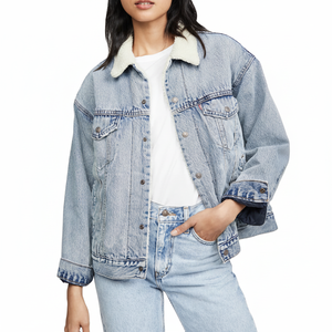 Wholesale Denim <b>Jeans</b> Jacket for Men & Women Custom Brand & Logo Front Logo Option Windproof Breathable Custom Color 2026 Model - Product Image 1