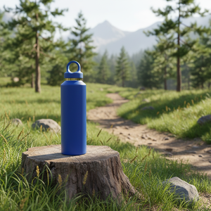 Botella de Agua Portátil de Acero Inoxidable de 500 ml con Asa, Taza Deportiva Recta, Aislamiento Térmico de 6 a 12 Horas, Ecológica y Reutilizable - Product Image 3