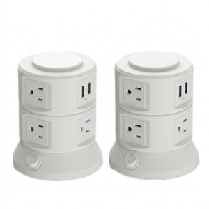Multiprise tour magnétique à chargement sans fil USB US, protection contre les surtensions, <span class=keywords><strong>cordon</strong></span> d'extension de 1,8 m, <span class=keywords><strong>6</strong></span> prises électriques intelligentes - Product Image 5