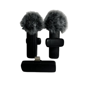 2023 nuevo sistema de filtro de micrófono Lavalier inalámbrico Dual con reducción de ruido <span class=keywords><strong>Micro</strong></span> lazo inalámbrico para teléfono Android Tiktok - Product Image 1