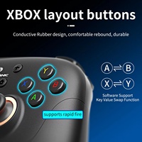 Controlador de Anillo de Luz RGB RG P01, Controlador de Juegos con Cable, Joystick con Efecto Hall, Controlador de Juegos Inalámbrico de 2.4G y BT para PC, Android e IOS