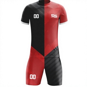 ชุดเสื้อฟุตบอลผ้าโพลีเอสเตอร์ชุดทีมฟุตบอลผ้าโพลีเอสเตอร์แบบ100% - Product Image 1