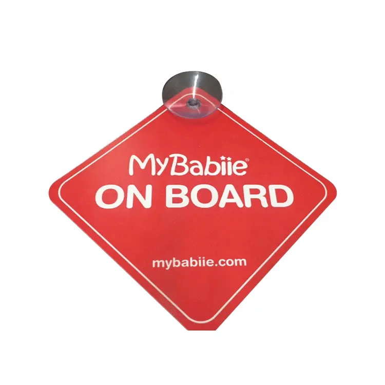 Promosyon özel uyarı bebek on Board işareti vantuz ile